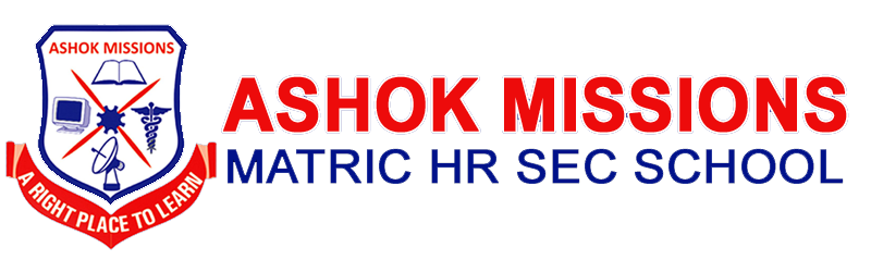 Ashok Mission’s Matric Hr Sec School شعار